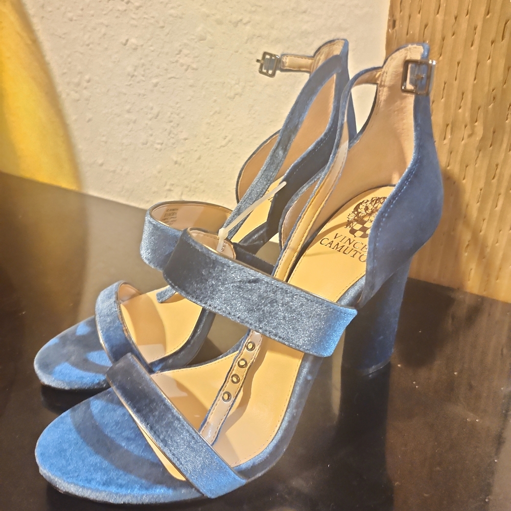 Vince Camuto Blue Velvet Women's Heels